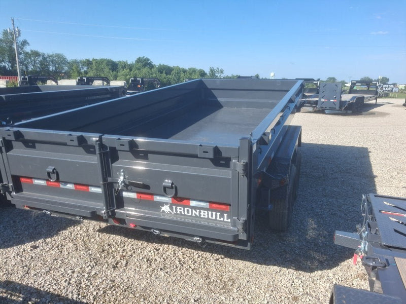 16' x 83" Iron Bull DWB Bumper Pull Dump Trailer 24" Side Walls - (2) 7,000 lb Axles 110834 - Stryker Dealership Group