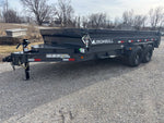 16' x 83" Iron Bull DWB Bumper Pull Dump Trailer 24" Side Walls - (2) 7,000 lb Axles 110834 - Stryker Dealership Group
