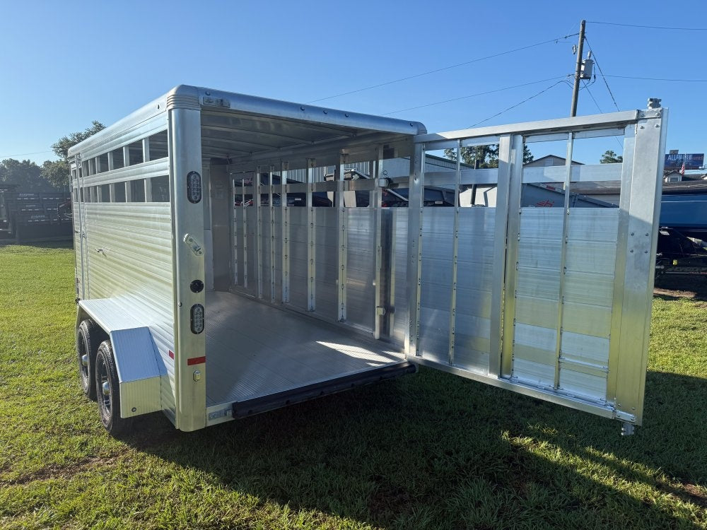 16' Black Nose Stockman Express 6'6" Tall (2) 3500lb Axles - Horse Trailers - Stryker Dealership Group
