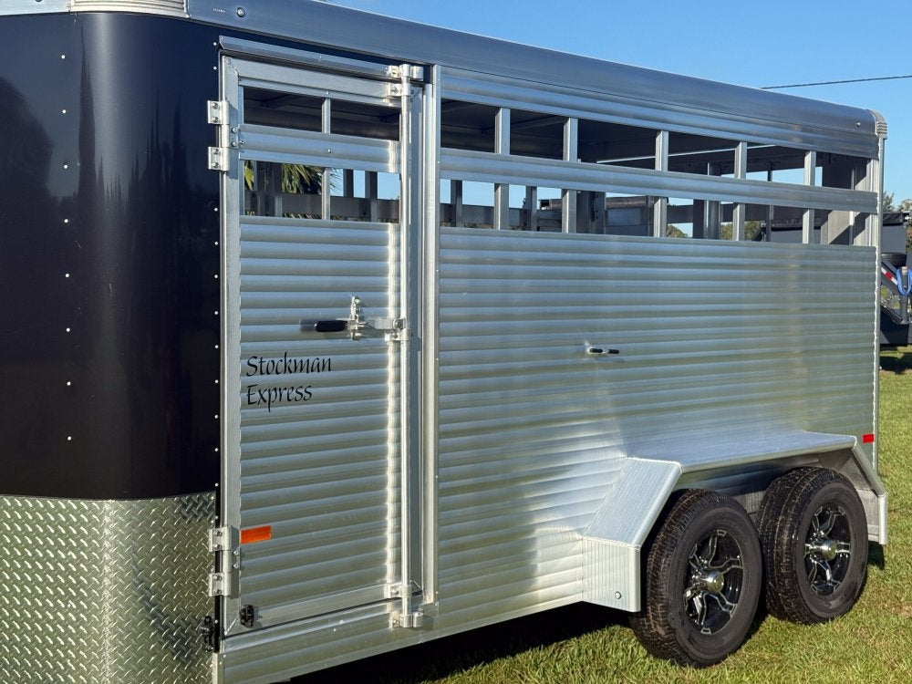 16' Black Nose Stockman Express 6'6" Tall (2) 3500lb Axles - Horse Trailers - Stryker Dealership Group