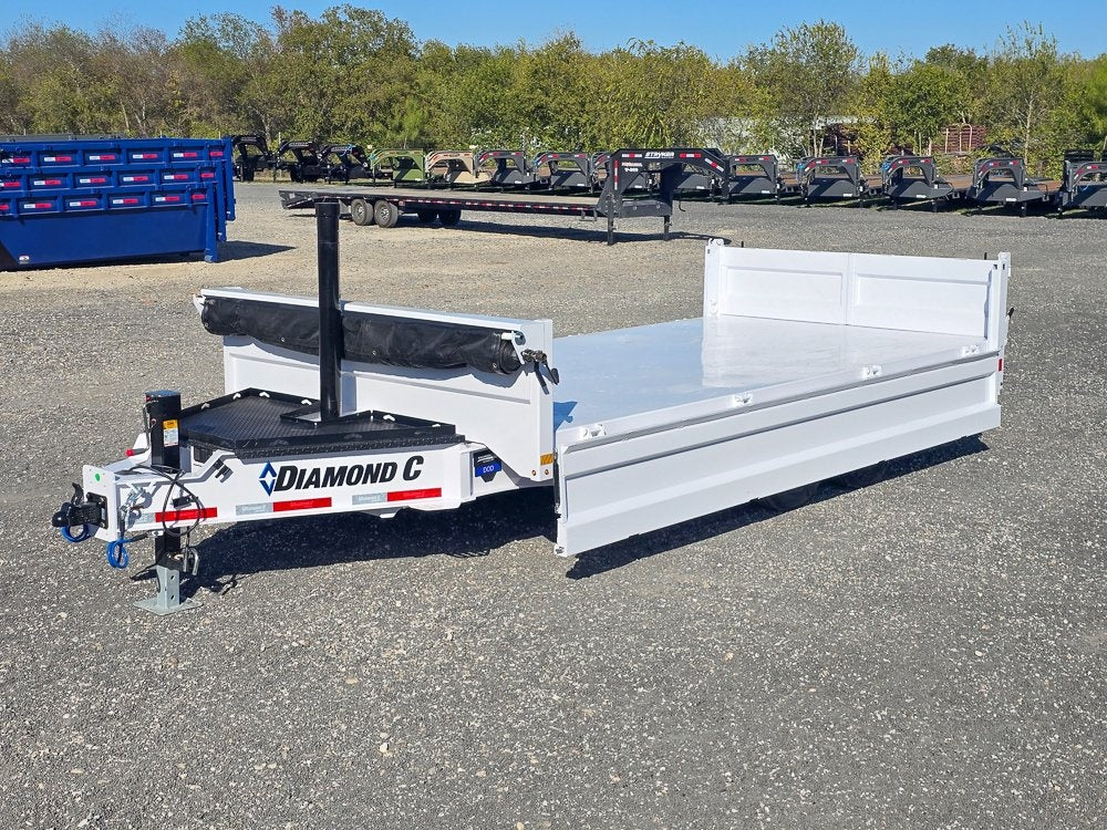 16' Diamond C DOD Bumper Pull Deckover Dump Trailer - (2) 8k Axles - Dump Trailers/DT3 Professional - Stryker Dealership Group
