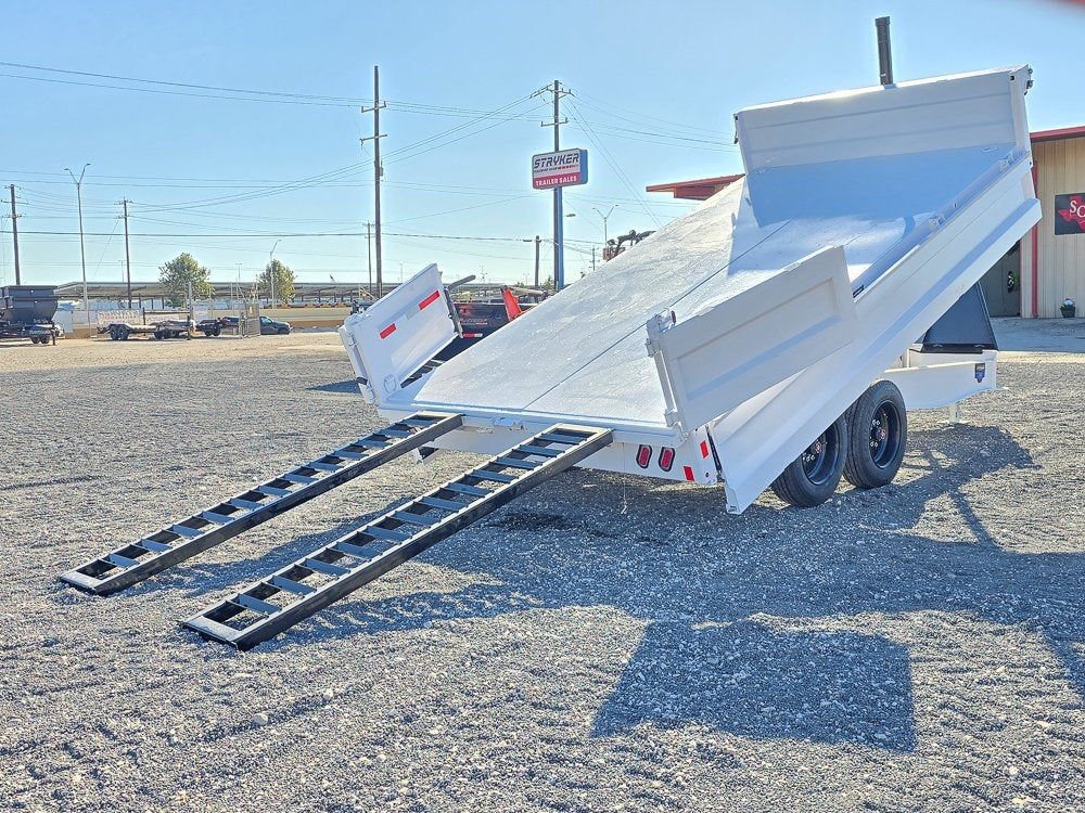 16' Diamond C DOD Bumper Pull Deckover Dump Trailer - (2) 8k Axles - Dump Trailers/DT3 Professional - Stryker Dealership Group