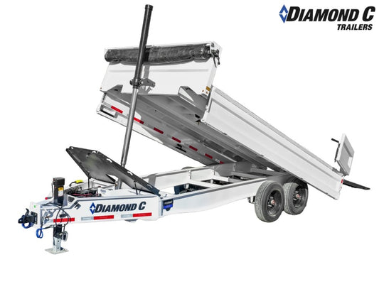 16' Diamond C DOD Bumper Pull Deckover Dump Trailer - (2) 8k Axles - Dump Trailers/DT3 Professional - Stryker Dealership Group