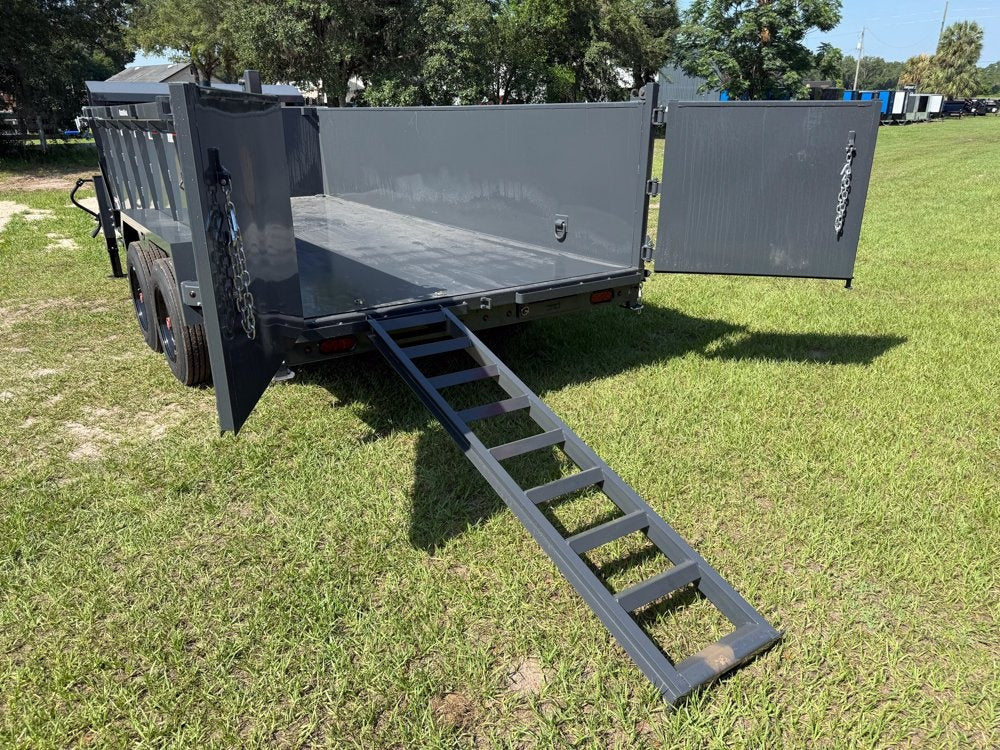 16' DT GN Dump 36" Sides - 8K Axles - Telescopic Lift - Dump Trailers - Stryker Dealership Group