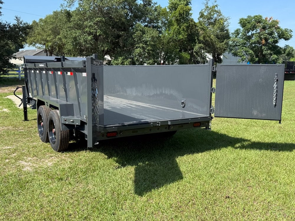 16' DT GN Dump 36" Sides - 8K Axles - Telescopic Lift - Dump Trailers - Stryker Dealership Group
