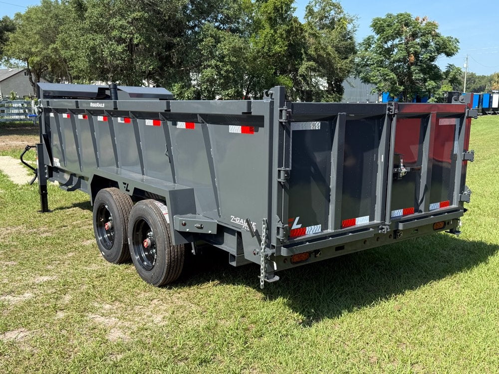 16' DT GN Dump 36" Sides - 8K Axles - Telescopic Lift - Dump Trailers - Stryker Dealership Group