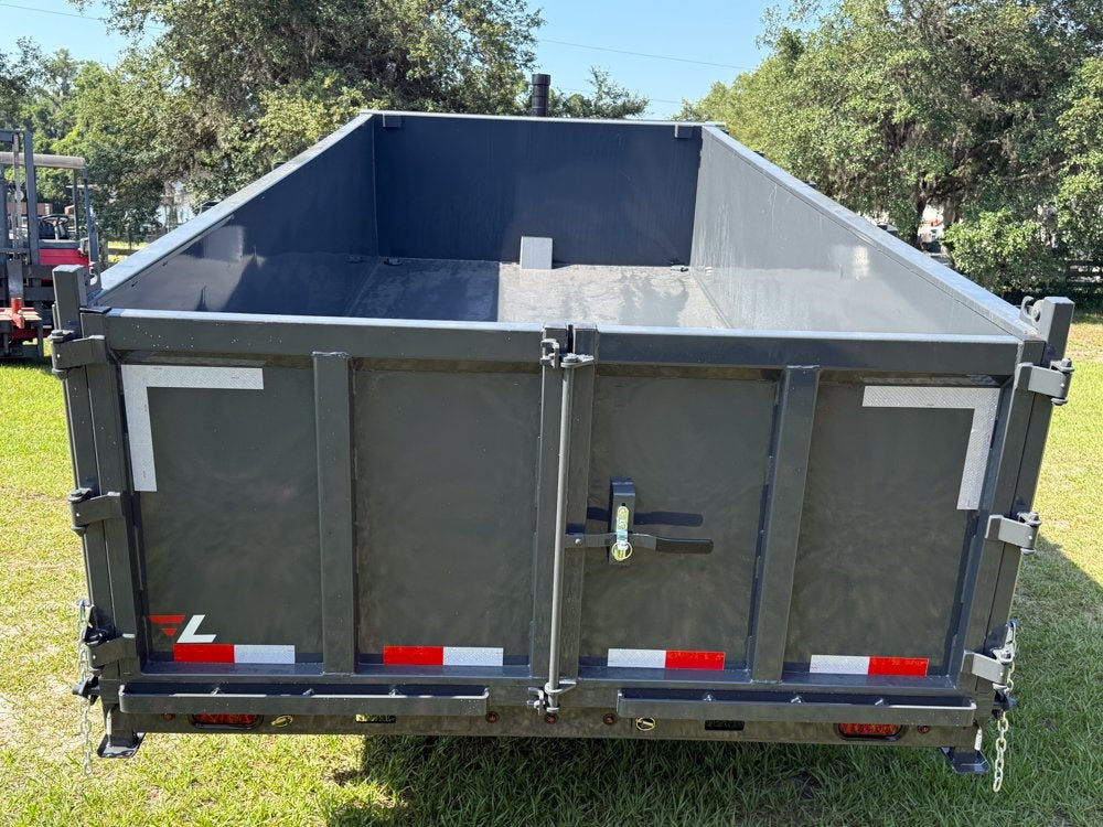 16' DT GN Dump 36" Sides - 8K Axles - Telescopic Lift - Dump Trailers - Stryker Dealership Group