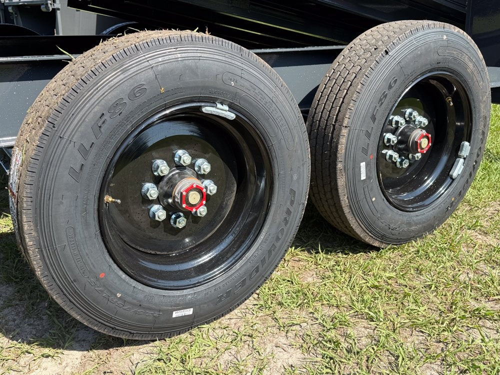16' DT GN Dump 36" Sides - 8K Axles - Telescopic Lift - Dump Trailers - Stryker Dealership Group
