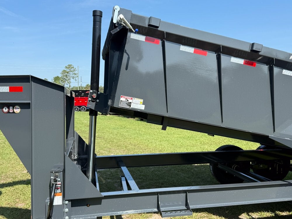 16' DT GN Dump 36" Sides - 8K Axles - Telescopic Lift - Dump Trailers - Stryker Dealership Group