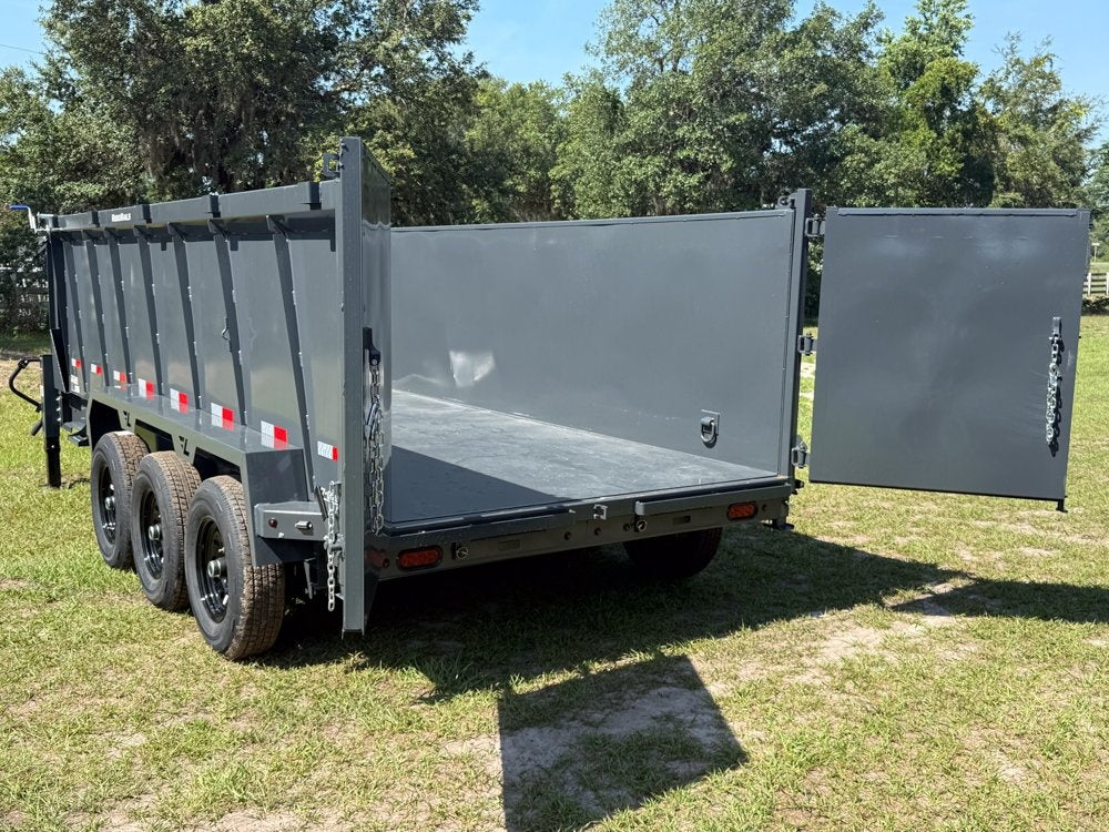 16' DT GN Dump 48" Sides - Triple 7K Axles - Telescopic Lift - Dump Trailers - Stryker Dealership Group