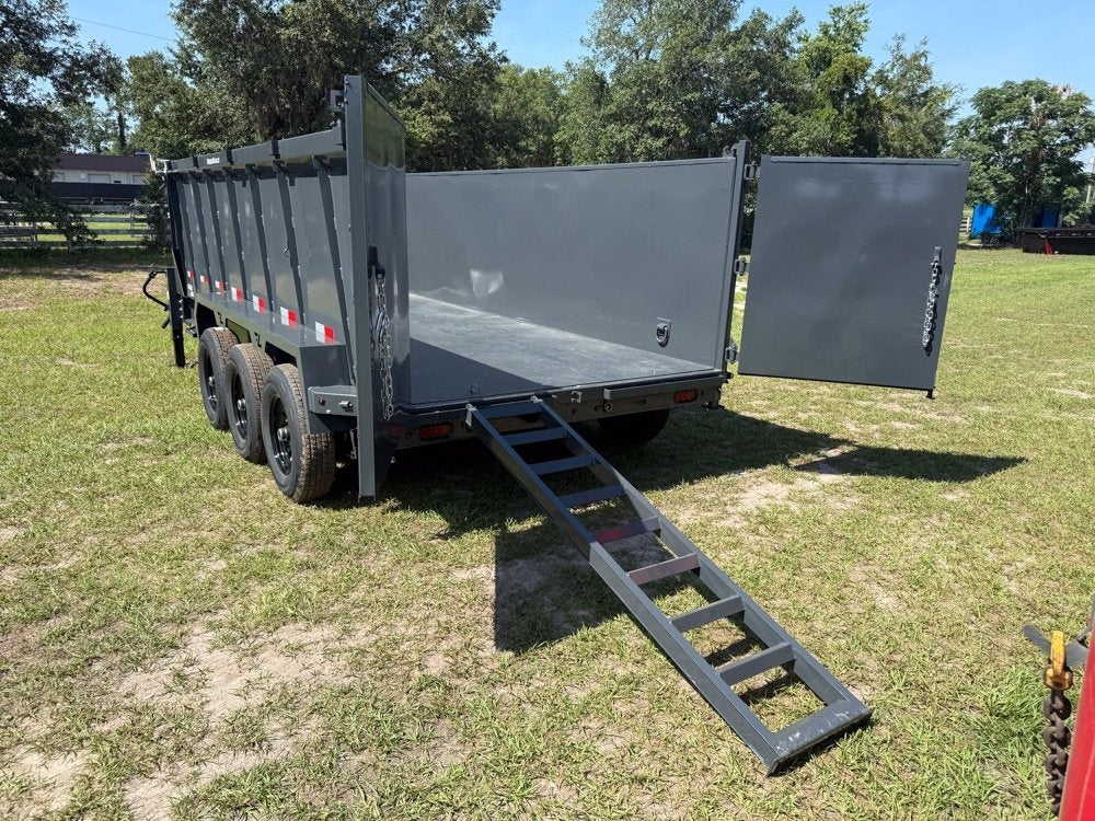 16' DT GN Dump 48" Sides - Triple 7K Axles - Telescopic Lift - Dump Trailers - Stryker Dealership Group