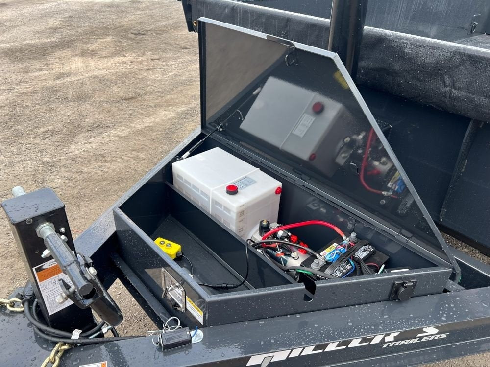 16' Dump Trailer 24" Side Walls - Telescopic Lift - Bumper Pull Dump/Dump Trailers - Stryker Dealership Group