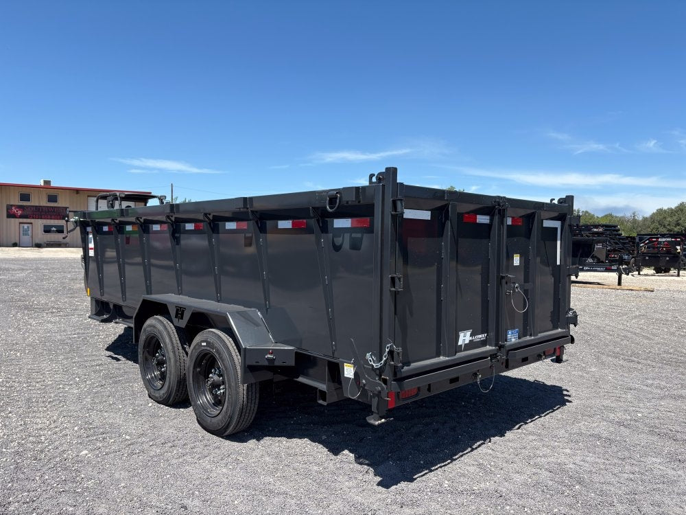 16' Dump Trailer 40" Side Walls - Telescopic Lift - Hydraulic Jack - Dump Trailers/Dump Trailers - Stryker Dealership Group