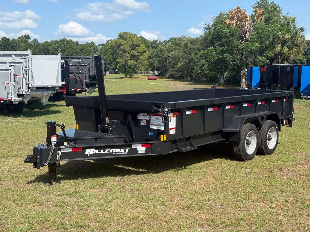 16' Dump Trailer BP 24" Side Walls - Telescopic lift - 8k Axles - Dump Trailers - Stryker Dealership Group