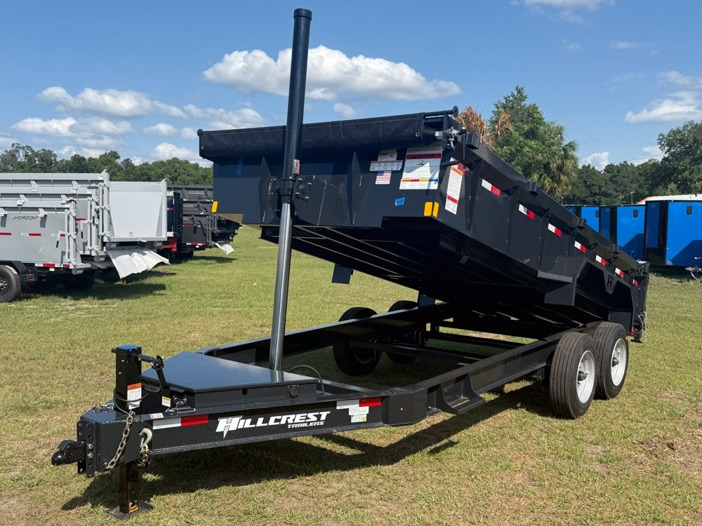 16' Dump Trailer BP 24" Side Walls - Telescopic lift - 8k Axles - Dump Trailers - Stryker Dealership Group