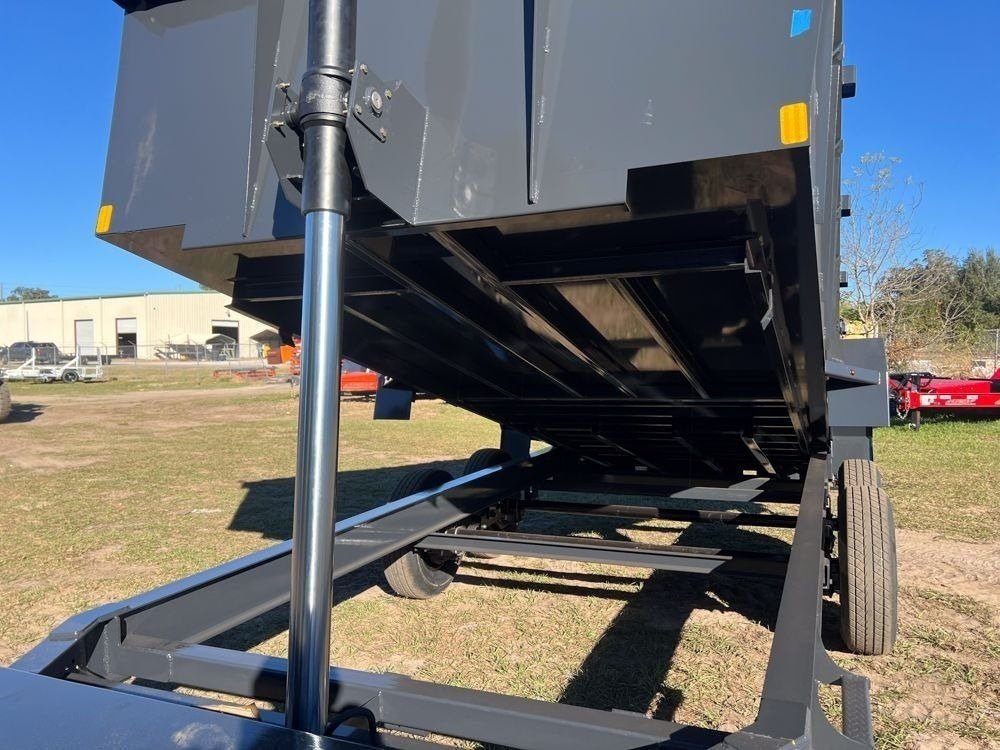 16' Dump Trailer BP 40" Side Walls - Telescopic lift - 8k Axles - Hydraulic Jack - Dump Trailers - Stryker Dealership Group