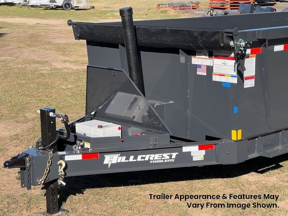 16' Dump Trailer BP 40" Side Walls - Telescopic lift - 8k Axles - Hydraulic Jack - Dump Trailers - Stryker Dealership Group