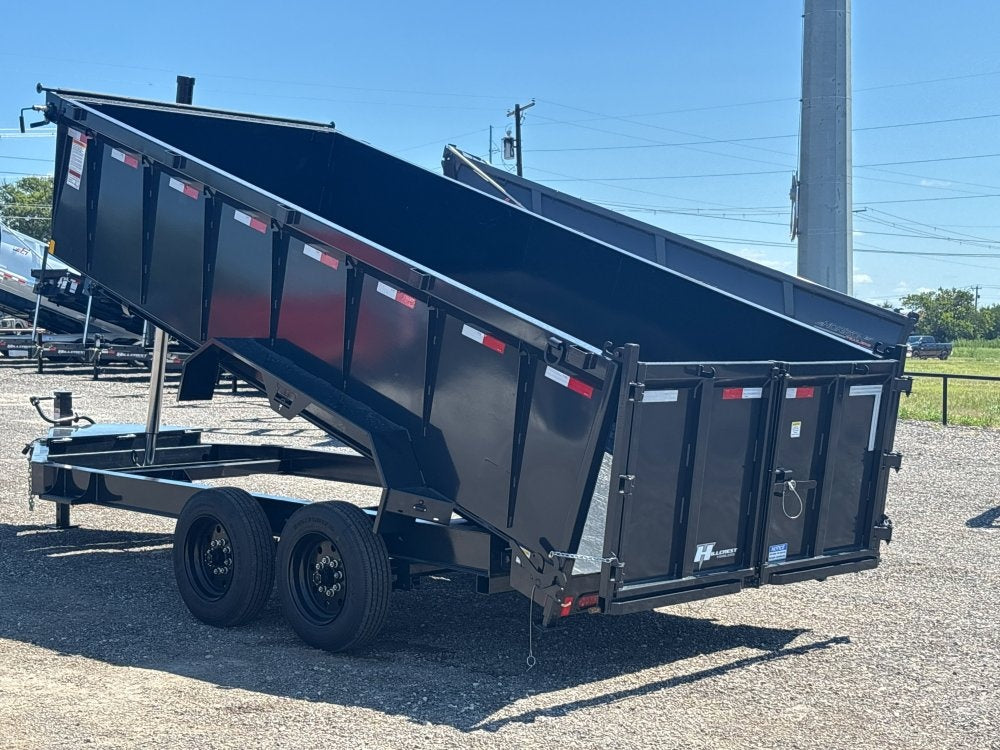 16' Dump Trailer BP 40" Side Walls - Telescopic lift - 8k Axles - Hydraulic Jack - DT3 Professional - Stryker Dealership Group