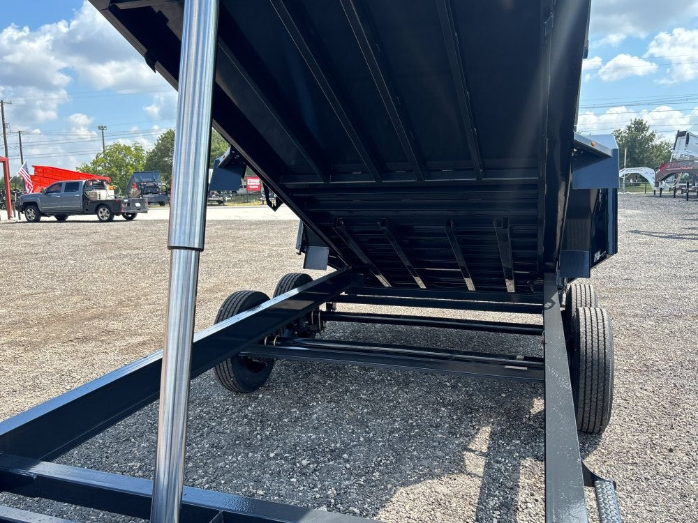 16' Dump Trailer BP 40" Side Walls - Telescopic lift - 8k Axles - Hydraulic Jack - DT3 Professional - Stryker Dealership Group
