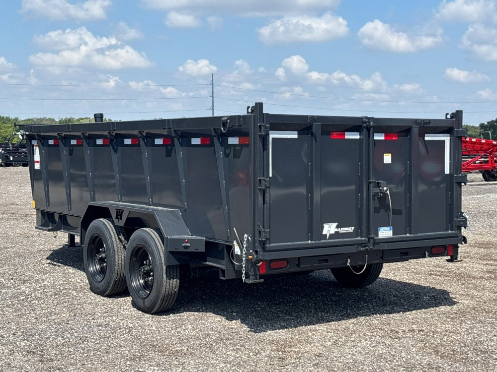 16' Dump Trailer BP 40" Side Walls - Telescopic lift - 8k Axles - Hydraulic Jack - DT3 Professional - Stryker Dealership Group