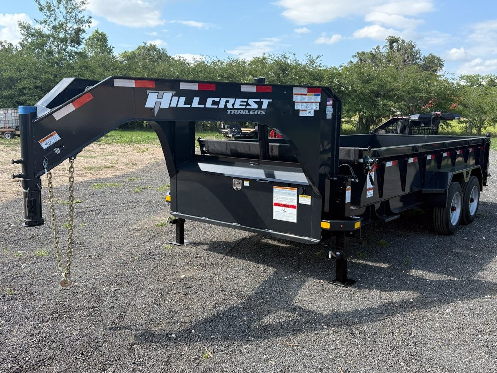 16' Dump Trailer GN 24" Side Walls - Telescopic Lift - 8k Axles - Dump Trailers - Stryker Dealership Group