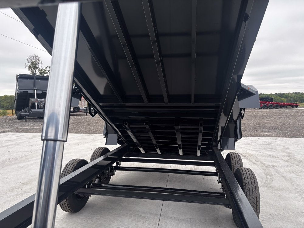 16' Dump Trailer GN 40" Side Walls - Telescopic Lift - 7k Axles - DT3 Professional - Stryker Dealership Group