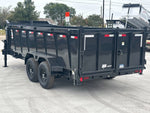 16' Dump Trailer GN 40" Side Walls - Telescopic Lift - 7k Axles - Bumper Pull Dump - Dump Trailers - Stryker Dealership Group