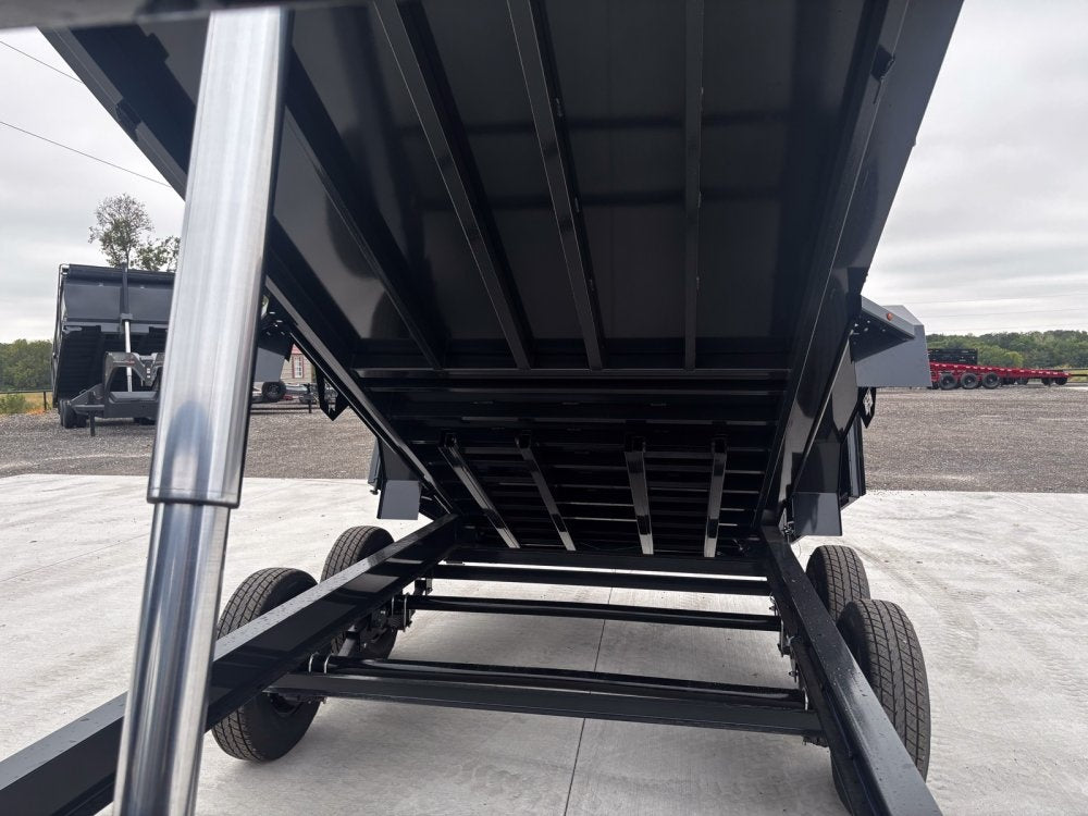 16' Dump Trailer GN 40" Side Walls - Telescopic Lift - 7k Axles - DT3 Professional - Stryker Dealership Group
