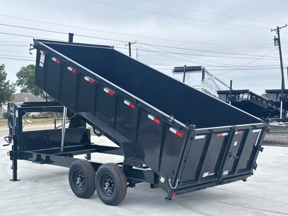 16' Dump Trailer GN 40" Side Walls - Telescopic Lift - 7k Axles - DT3 Professional - Stryker Dealership Group