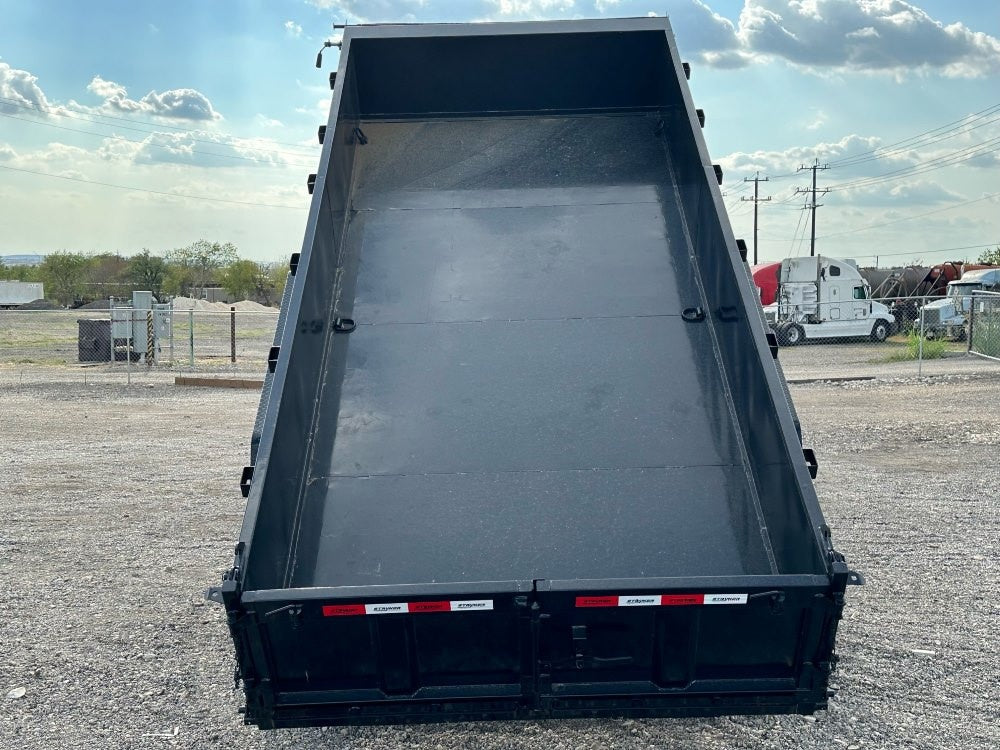 16' Dump Trailer Gooseneck 14k GVWR 2' Walls 000601 - Dump Trailers GN - Stryker Dealership Group