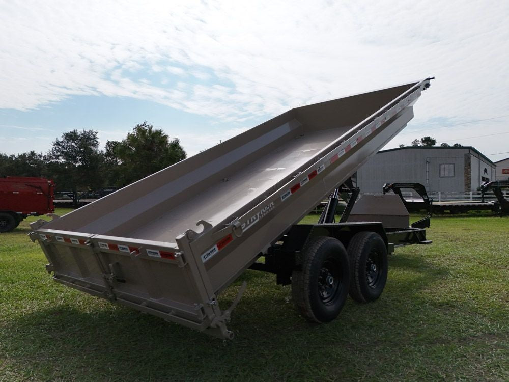 16' EDT Dump Trailer 20" Side Walls - 10 ga Floor - 521 Scissor Lift - 3 Way Gate 002112 - Dump Trailers - Stryker Dealership Group