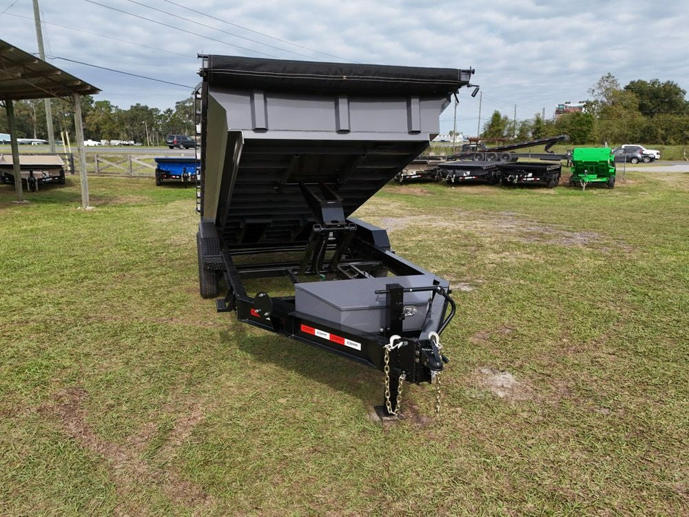 16' EDT Dump Trailer 20" Side Walls - 10 ga Floor - 521 Scissor Lift - 3 Way Gate 002113 - Dump Trailers - Stryker Dealership Group