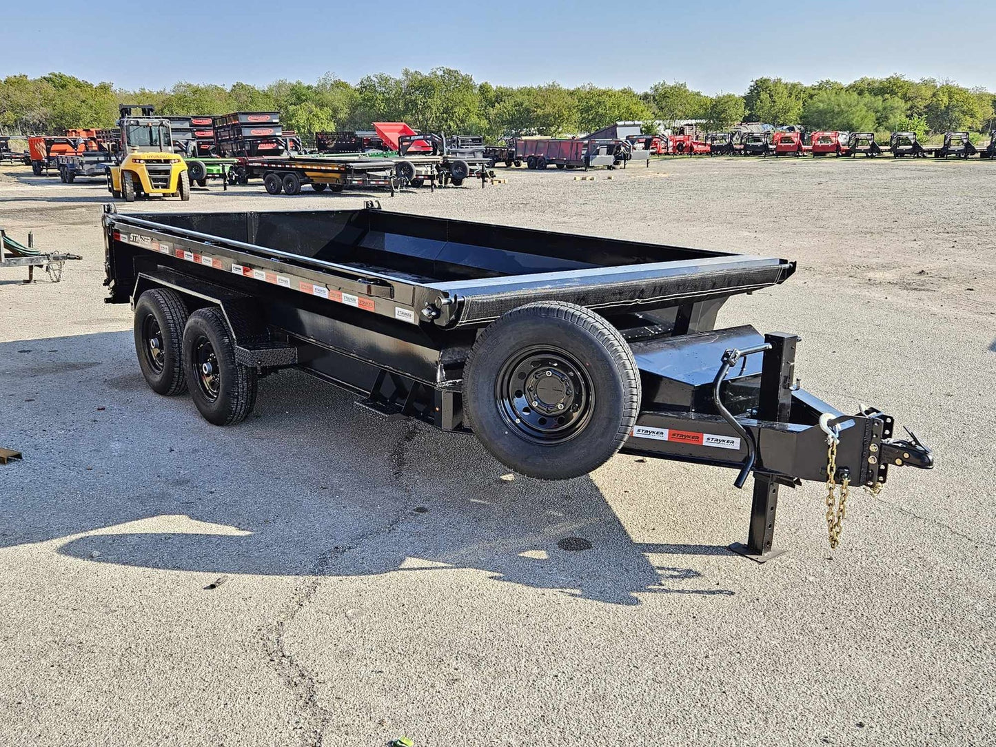 16' EDT Dumpt Trailer 20" Side Walls - 10 ga Floor - 521 Scissor Lift - 3 Way Gate INV-3083 - Dump Trailers - Stryker Dealership Group