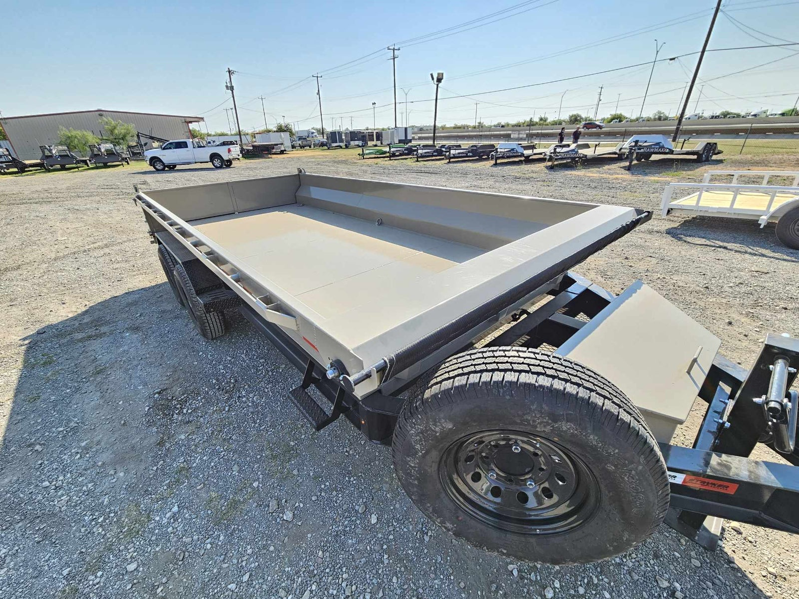 16' EDT Dumpt Trailer 20" Side Walls - 10 ga Floor - 521 Scissor Lift - 3 Way Gate INV-3084 - Dump Trailers - Stryker Dealership Group