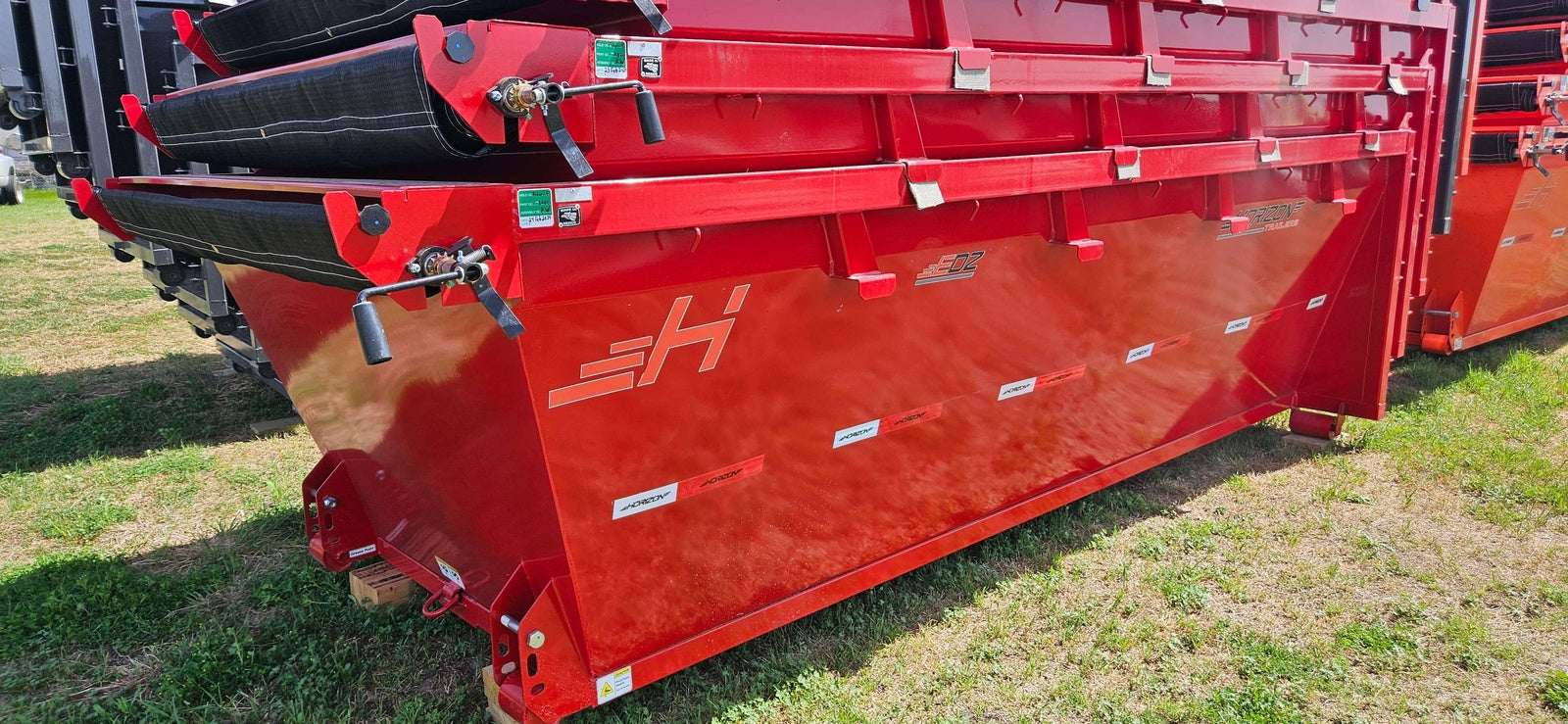 16' EDZ Roll Off Bin 4' Walls - Red WR1097 - Roll Off Bins - Stryker Dealership Group