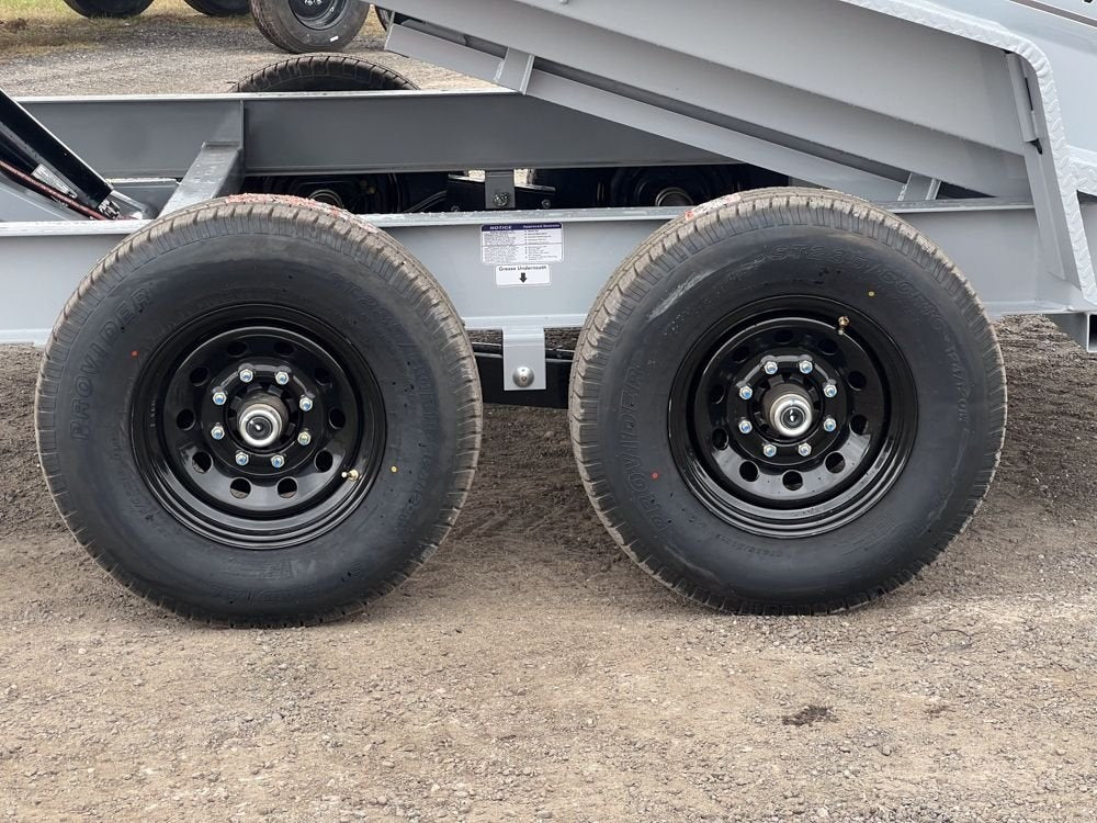 16' EZ7 Dump Trailer 19" Sides 7K Axles 14K GVWR 3-way Door Slide In Ramps - Dump Trailers - Stryker Dealership Group