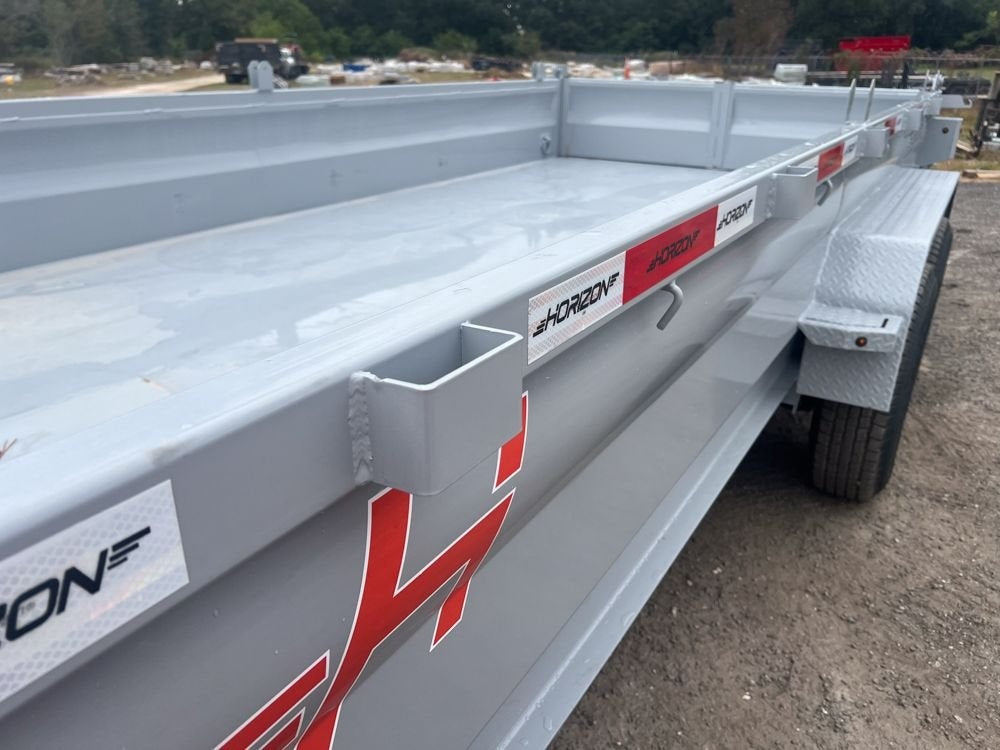 16' EZ7 Dump Trailer 19" Sides 7K Axles 14K GVWR 3-way Door Slide In Ramps - Dump Trailers - Stryker Dealership Group