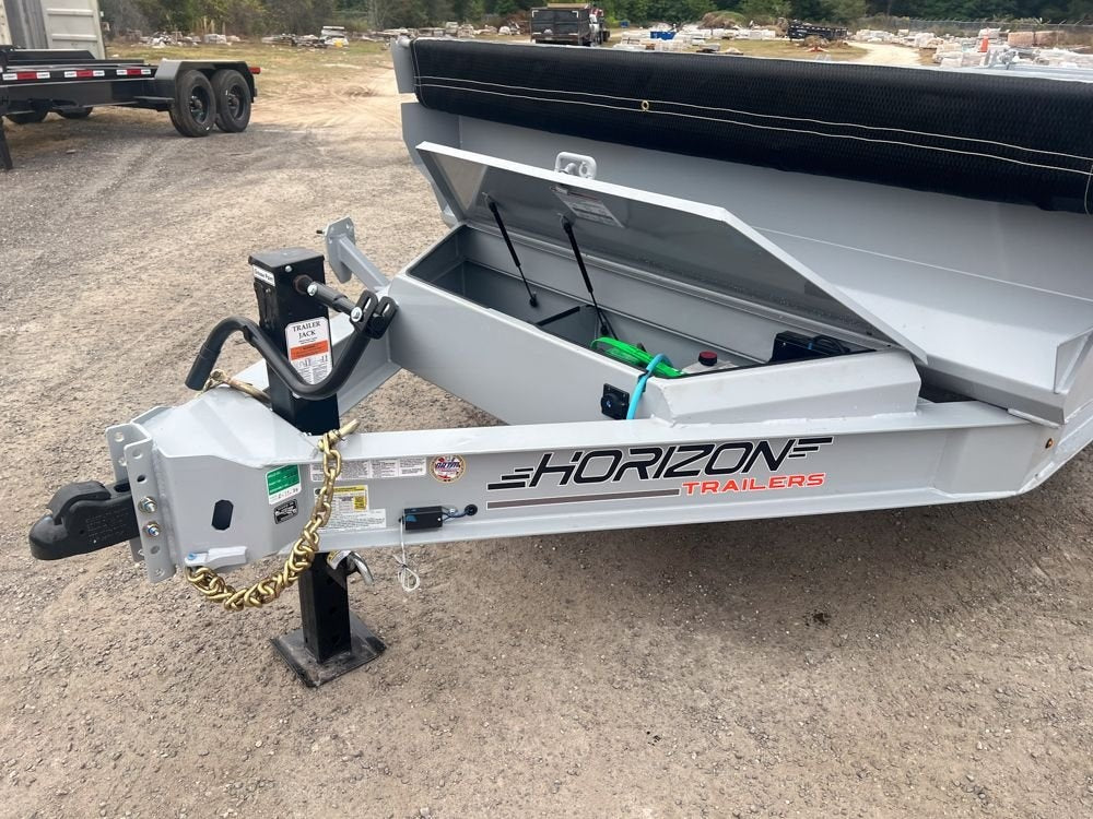 16' EZ7 Dump Trailer 19" Sides 7K Axles 14K GVWR 3-way Door Slide In Ramps - Dump Trailers - Stryker Dealership Group