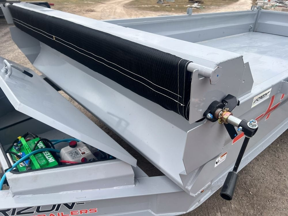 16' EZ7 Dump Trailer 19" Sides 7K Axles 14K GVWR 3-way Door Slide In Ramps - Dump Trailers - Stryker Dealership Group