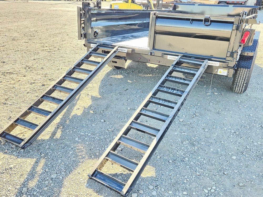 16' EZ7 Dump Trailer 19" Sides 7K Axles 14K GVWR 3-way Door Slide In Ramps - Dump Trailers - Stryker Dealership Group