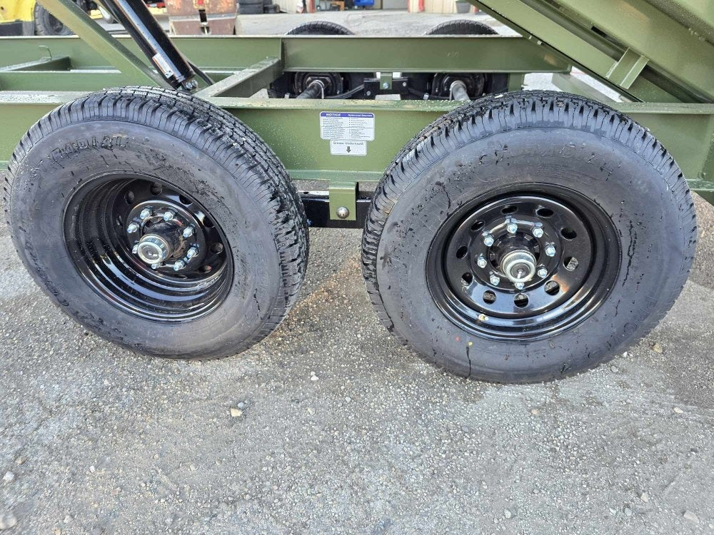 16' EZ7 Dump Trailer 19" Sides 7K Axles 14K GVWR 3-way Door Slide In Ramps - Dump Trailers - Stryker Dealership Group
