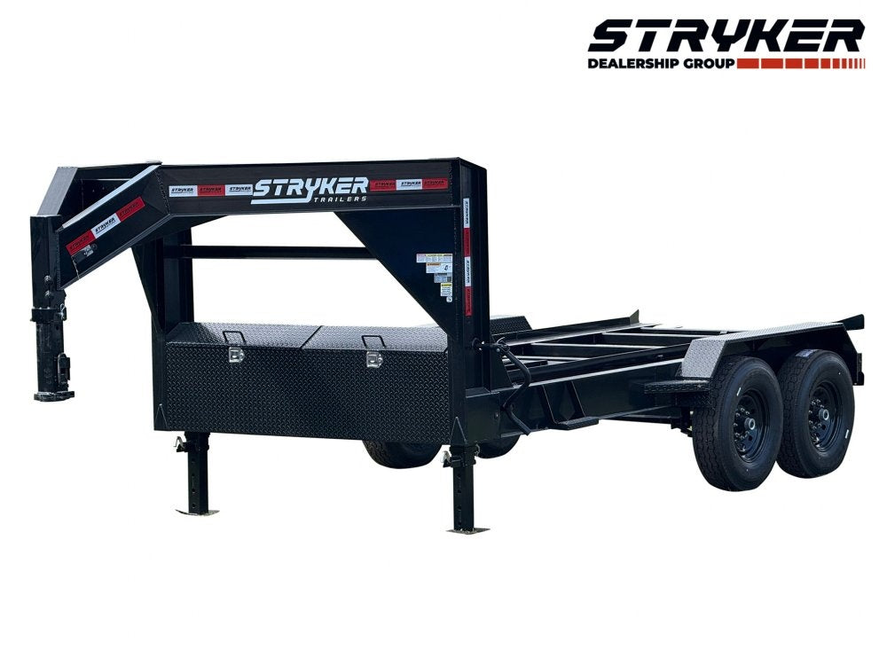 16' Gooseneck Roll Off Base Trailer (2) 8K Axles 14 ply Tires - 16' Gooseneck/Roll Off Base Trailer - Stryker Dealership Group