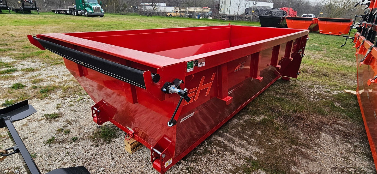 16' HDZ Roll Off Bin - Red 004036 - Roll Off Bins - Stryker Dealership Group