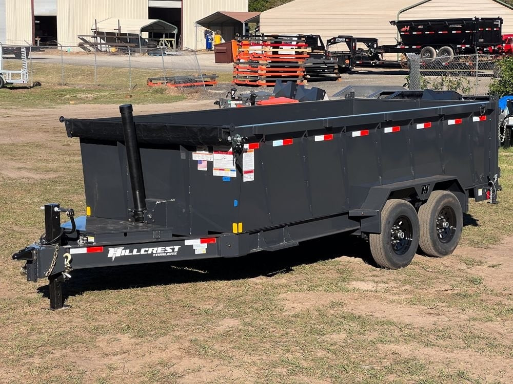16' Hillcrest Dump Trailer 40" Side Walls - Telescopic Lift - Dump Trailers - Stryker Dealership Group
