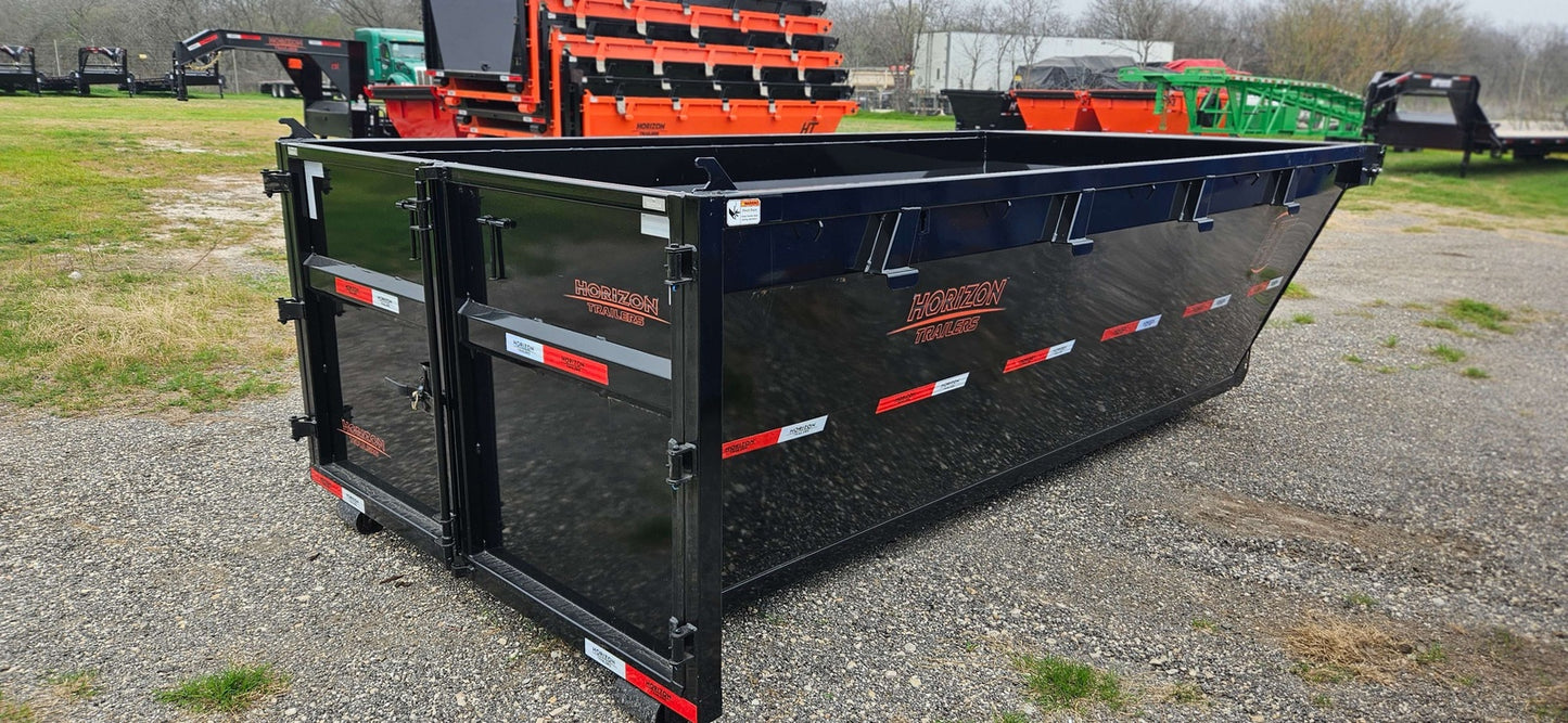 16' Horizon EDZ Roll Off Bin 4' Walls - Black 2774 - Roll Off Bins - Stryker Dealership Group