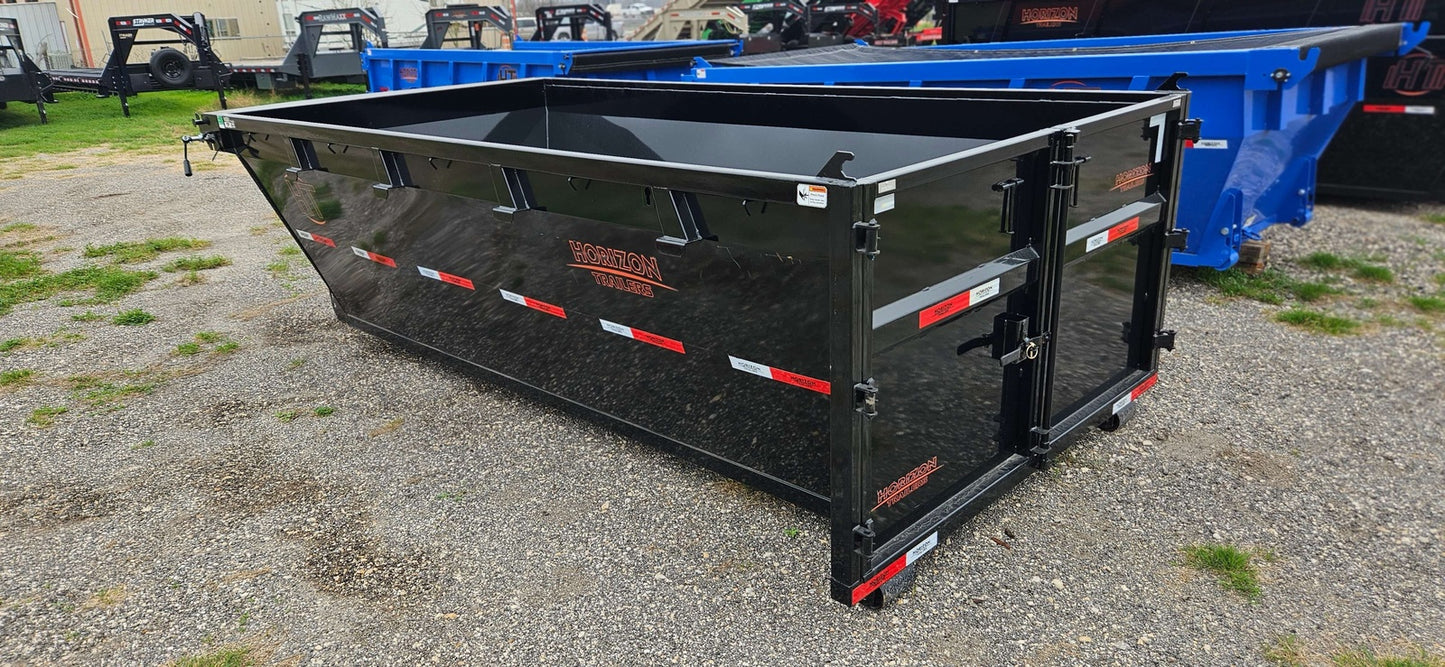 16' Horizon EDZ Roll Off Bin 4' Walls - Black 2774 - Roll Off Bins - Stryker Dealership Group