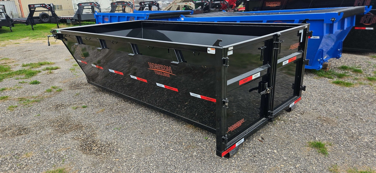 16' Horizon EDZ Roll Off Bin 4' Walls - Black 2774 - Roll Off Bins - Stryker Dealership Group