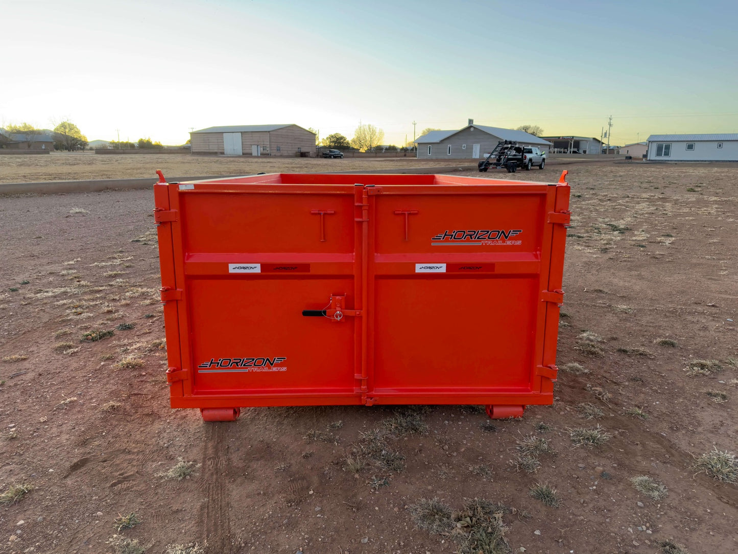 16' Horizon EDZ Roll Off Bin 4' Walls - Orange 2800 - Roll Off Bins - Stryker Dealership Group