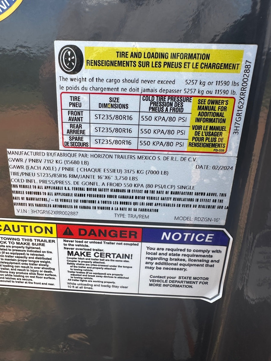 16' Horizon RDZ GN Roll Off Bundle (2) 7k Axles + 1 EDZ Bin ROP002887 - Roll Off Packages - Stryker Dealership Group
