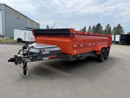 16' HZ7 Dump 36" Sides - 7K Axles - 620 Scissor - 14 ply Tires - 2 Speed Jack - Dump Trailers/Dump Trailers - Stryker Dealership Group